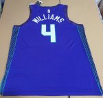 Maillot de Basket #4 Williams Hornets 23-24 statement Violet